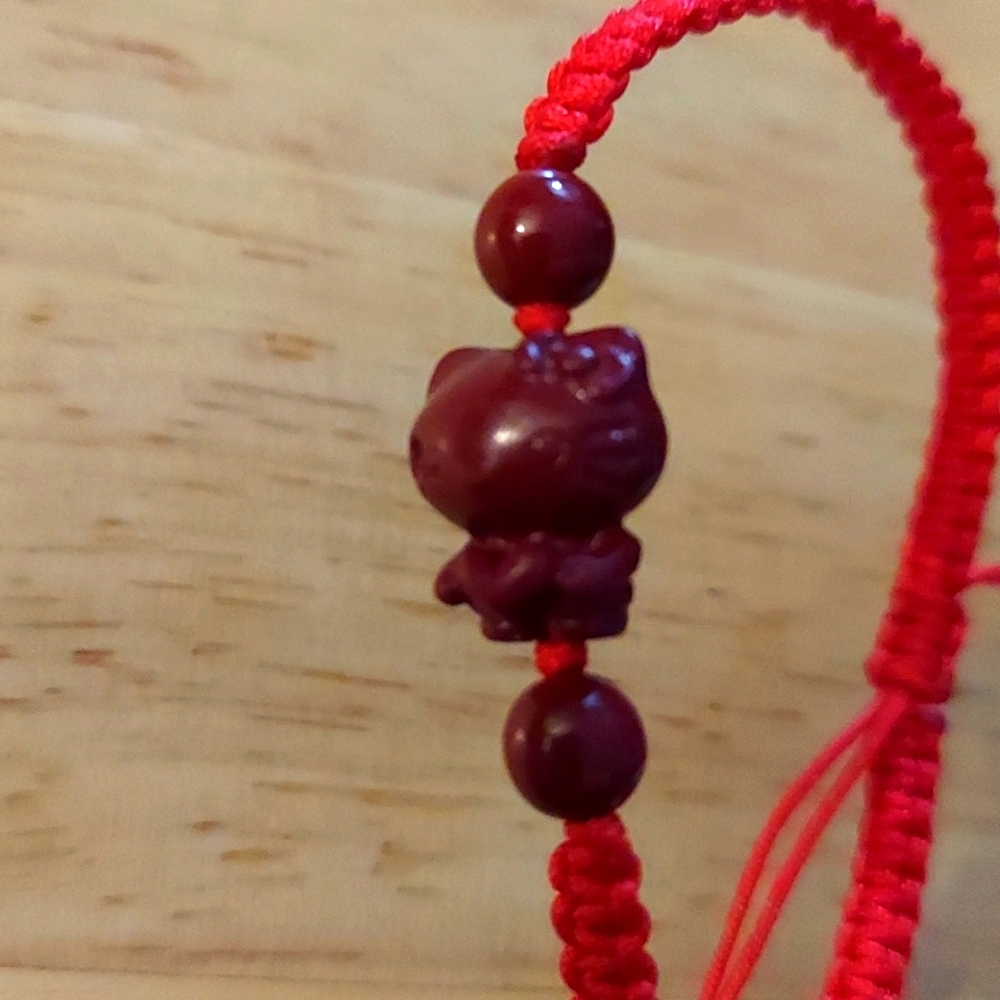 Hello Kitty Cinnabar Adjustable Bracelet
